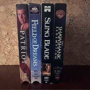 Lot of 4 VHS Tapes, 90’s Drama Classics.